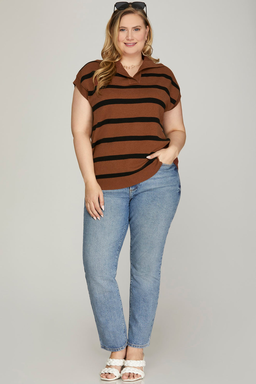 Sadie Sweater Top Curvy