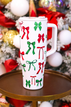 Load image into Gallery viewer, Midnight Bow Christmas Edition Sleek Tumbler
