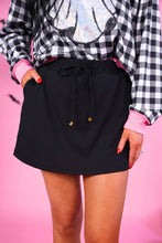 Load image into Gallery viewer, After Dark Black Skort
