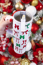 Load image into Gallery viewer, Midnight Bow Christmas Edition Sleek Tumbler
